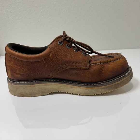 Cactus Light Brown Work Boots Size 9.5 Moc Toes 422M Soft Toe - Picture 3 of 10